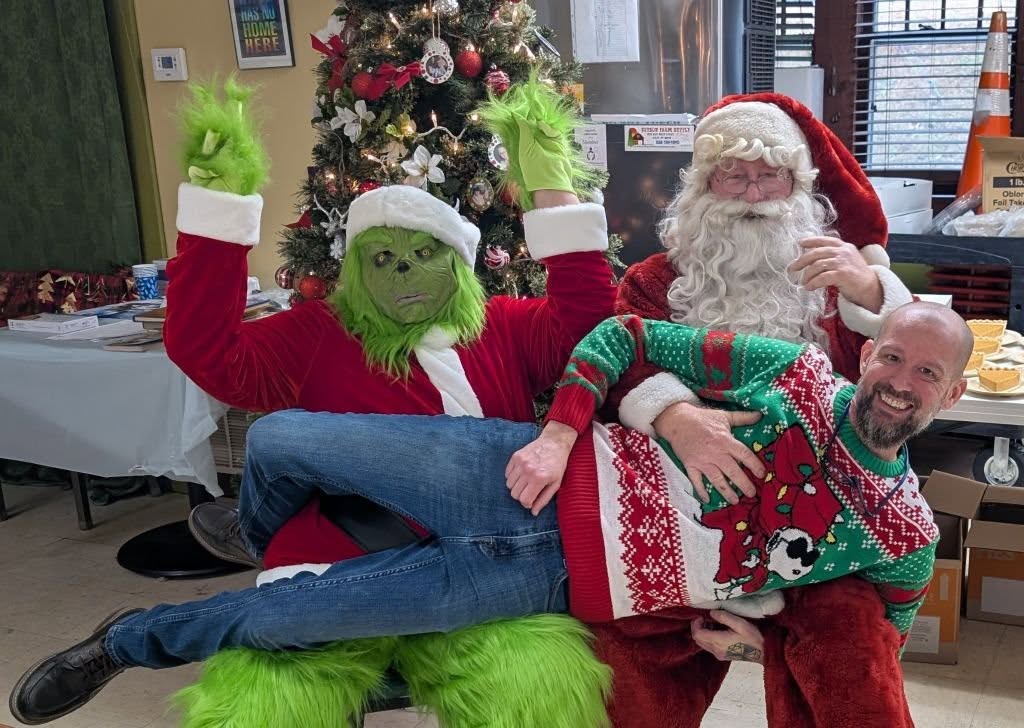 Steve, The Grinch, Santa at Thanksgiving 2024